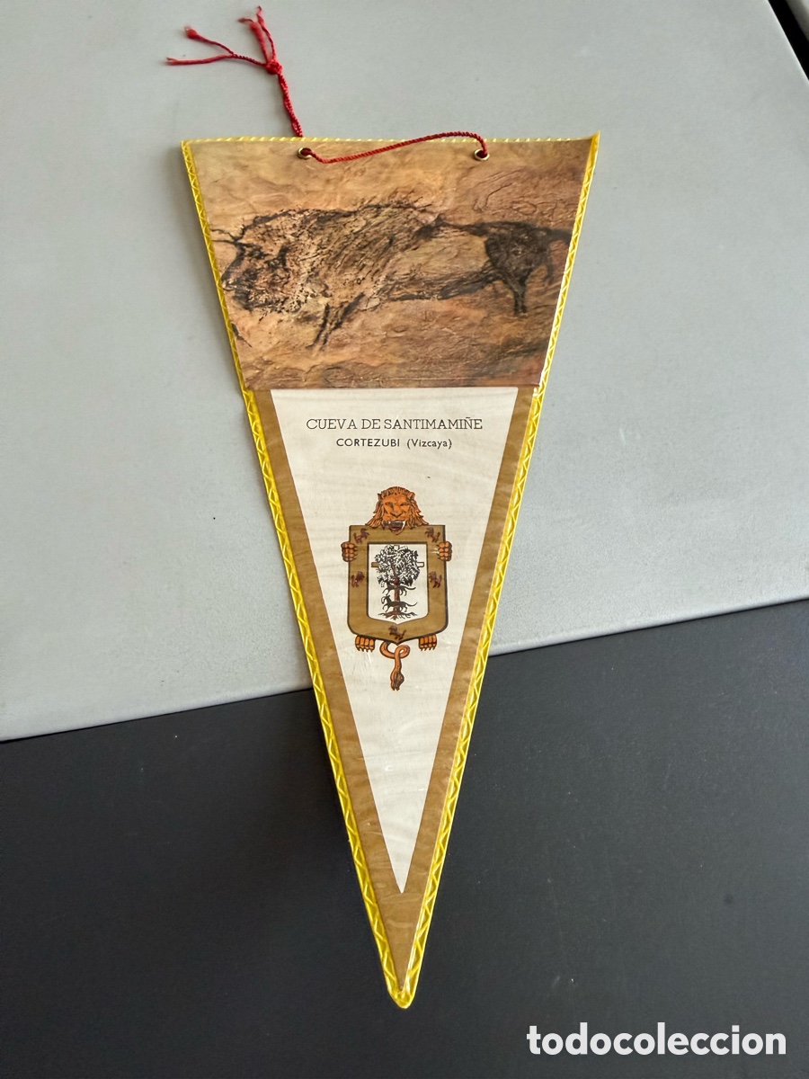 Banderines de colecci&oacute;n: Bander&iacute;n. CUEVA DE SANTIMAMI&Ntilde;E Cortezubi ( Vizcaya)