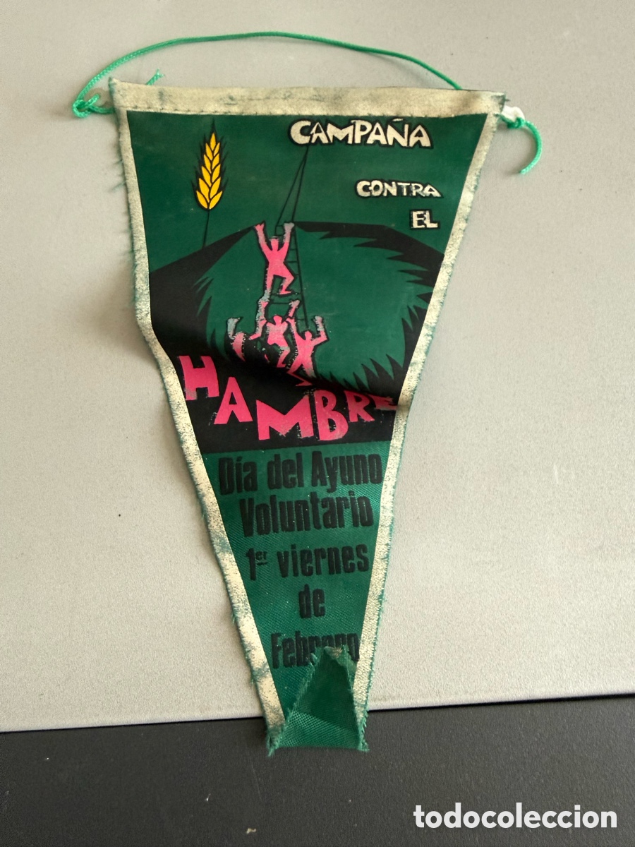 Banderines de colecci&oacute;n: Bander&iacute;n. CAMPA&Ntilde;A CONTRA EL HAMBRE. D&iacute;a del ayuno voluntario