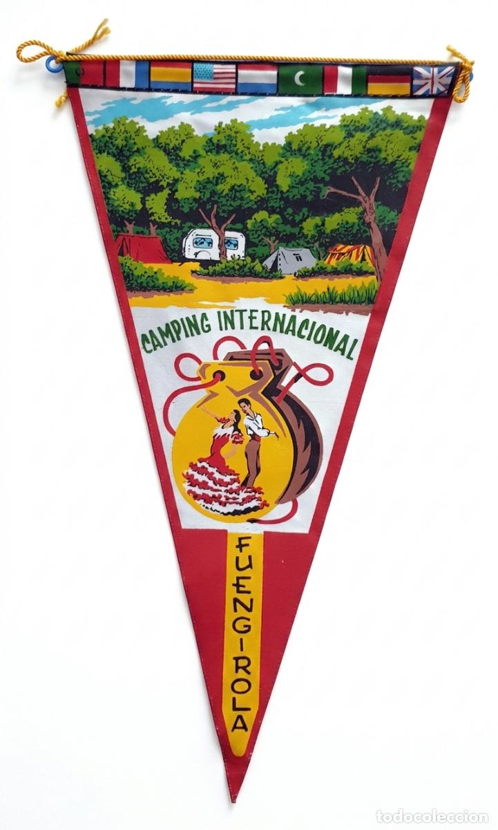 Bandierine di collezione: Camping Internacional Fuengirola - Banderas y Flamenco - Bander&iacute;n vintage