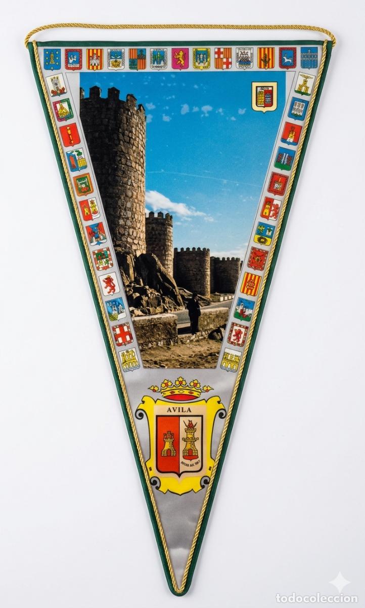 Banderines de colecci&oacute;n: &Aacute;vila - Castilla y Le&oacute;n - Murallas y Her&aacute;ldica - Bander&iacute;n vintage