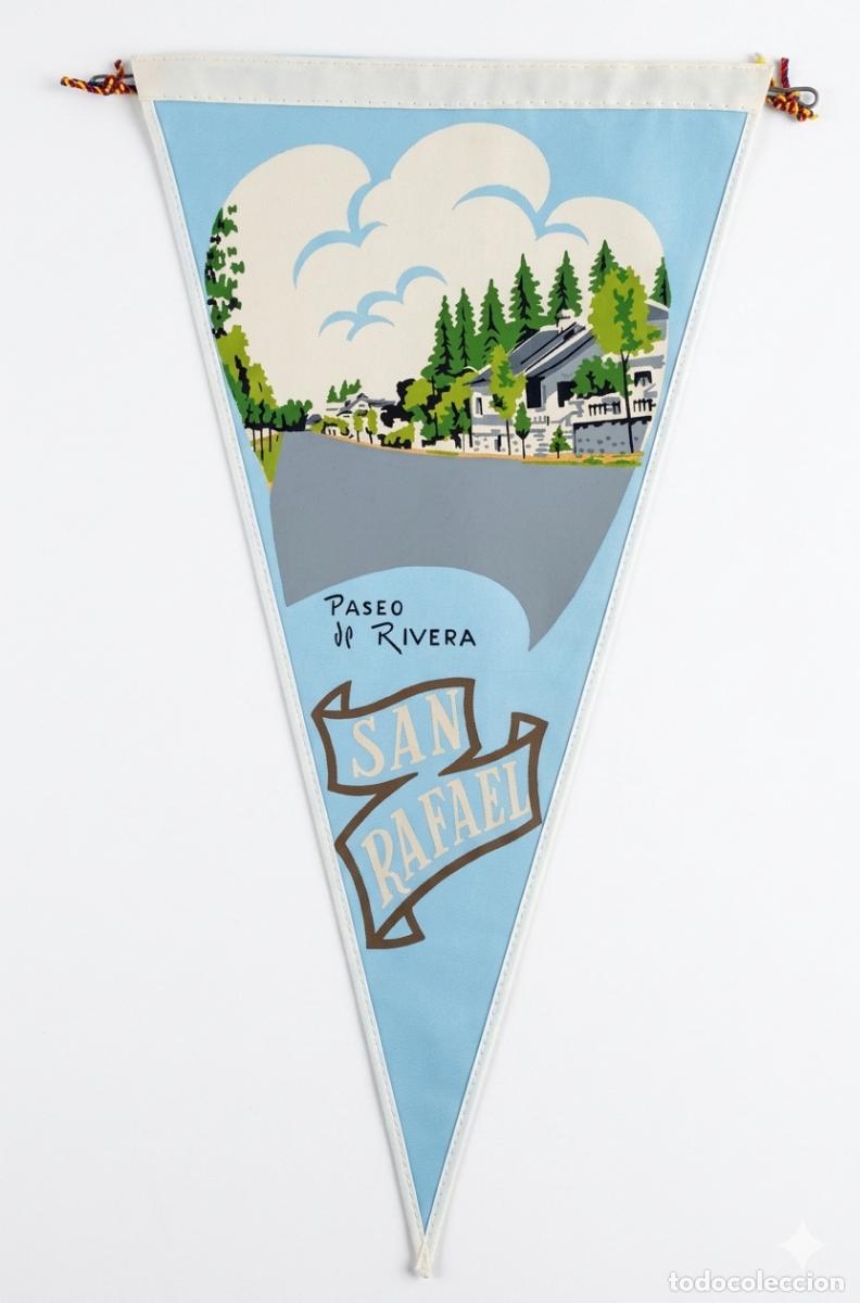 Banderines de colecci&oacute;n: Segovia - Paseo de Rivera - San Rafael - Bander&iacute;n vintage