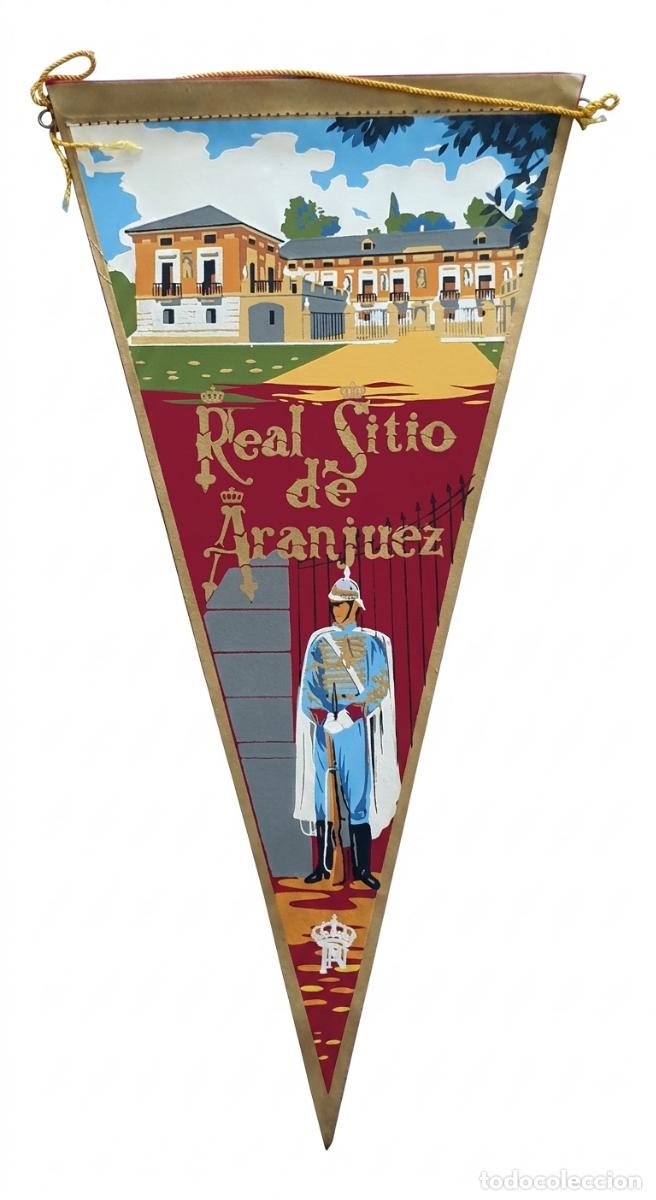 Banderines de colecci&oacute;n: Real Sitio de Aranjuez - Madrid - Palacio Real - Bander&iacute;n vintage