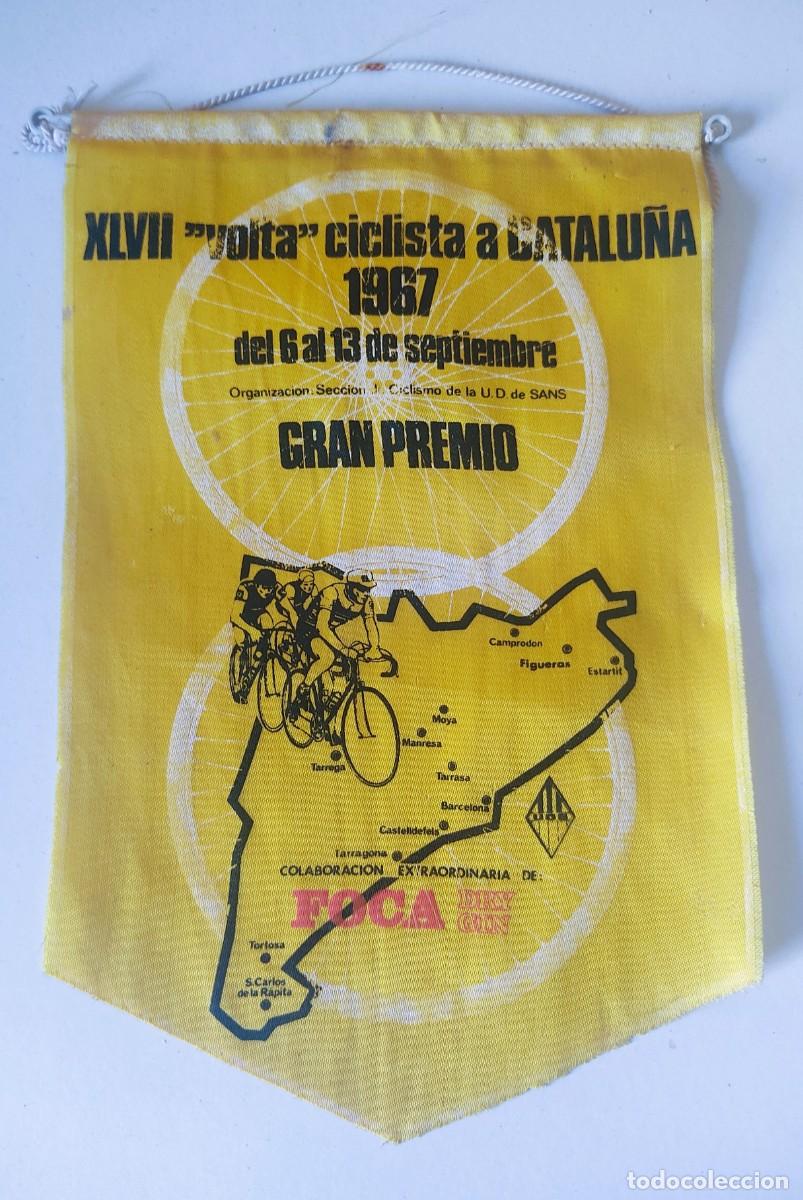 Banderines de colecci&oacute;n: BANDERIN XLVII VOLTA CICLISTA A CATALU&Ntilde;A GRAN PREMIO A&Ntilde;O 1967