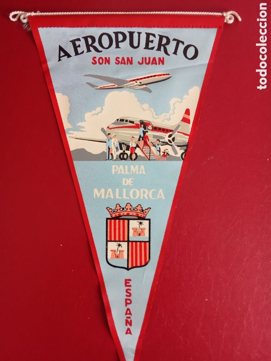 Banderines de colecci&oacute;n: Banderin Aeropuerto SON SAN JUAN ,Mallorca, JMJ