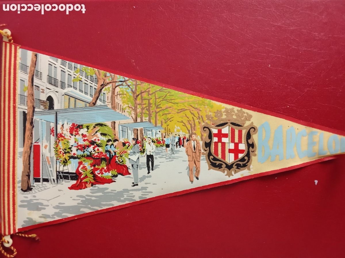 Banderines de colecci&oacute;n: Banderin LAS RAMBLAS,Barcelona, JMJ