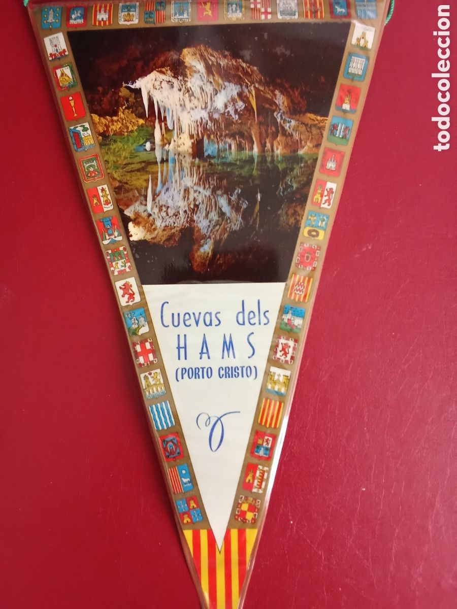 Banderines de colecci&oacute;n: Banderin CUEVAS dels HAMS,PORTO CRISTO, JMJ