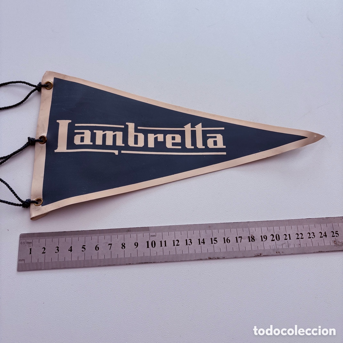 Banderines de colecci&oacute;n: antiguo banderin a&ntilde;os 60 lambretta
