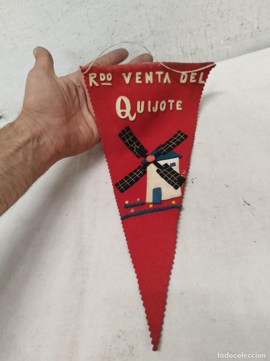 Banderines de colecci&oacute;n: Antiguo banderin recuerdo, rdo. venta del Quijote.