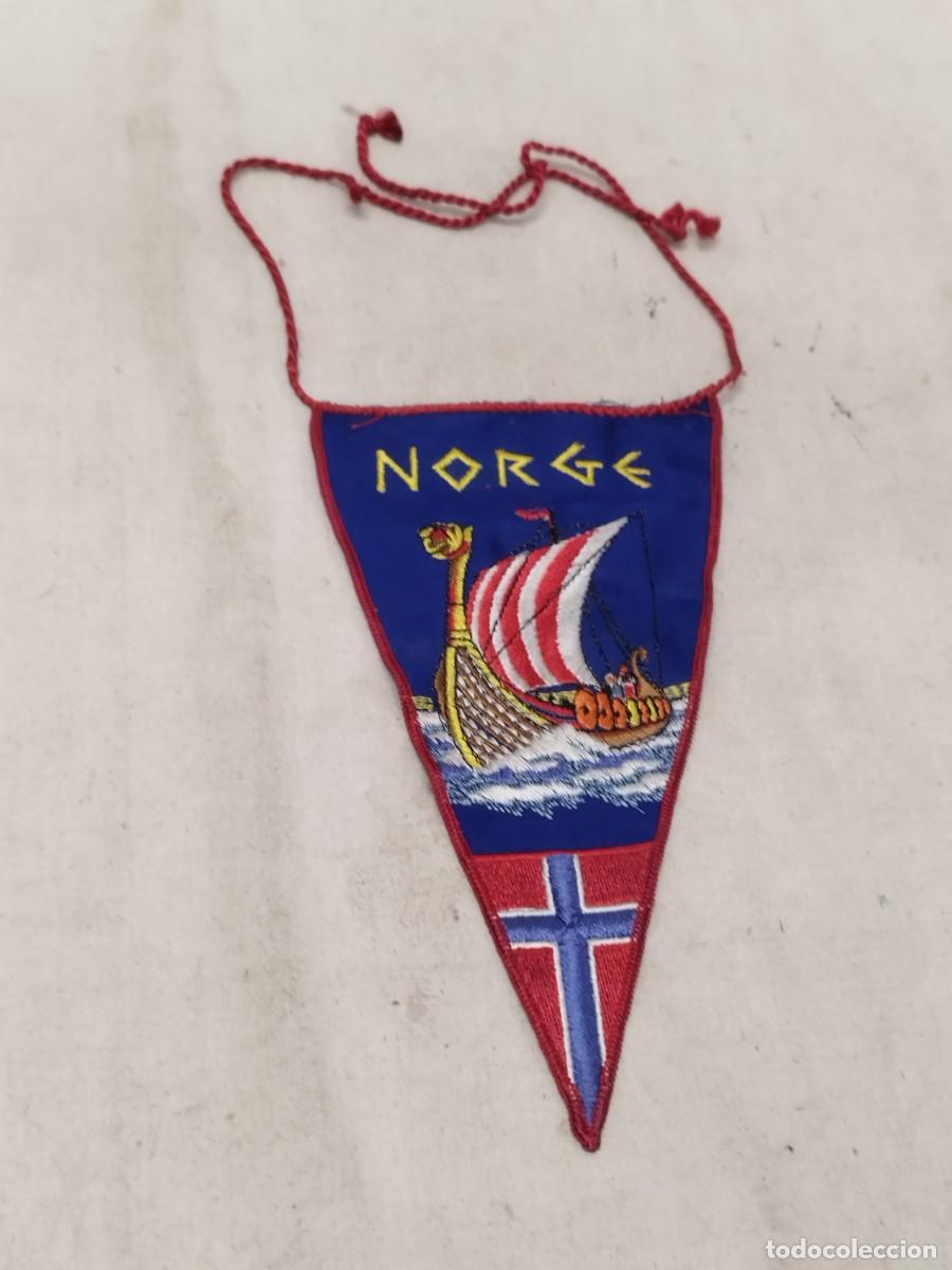 Galhardetes de cole&ccedil;&atilde;o: Antiguo banderin de Norge, Noruega, barco vikingo.
