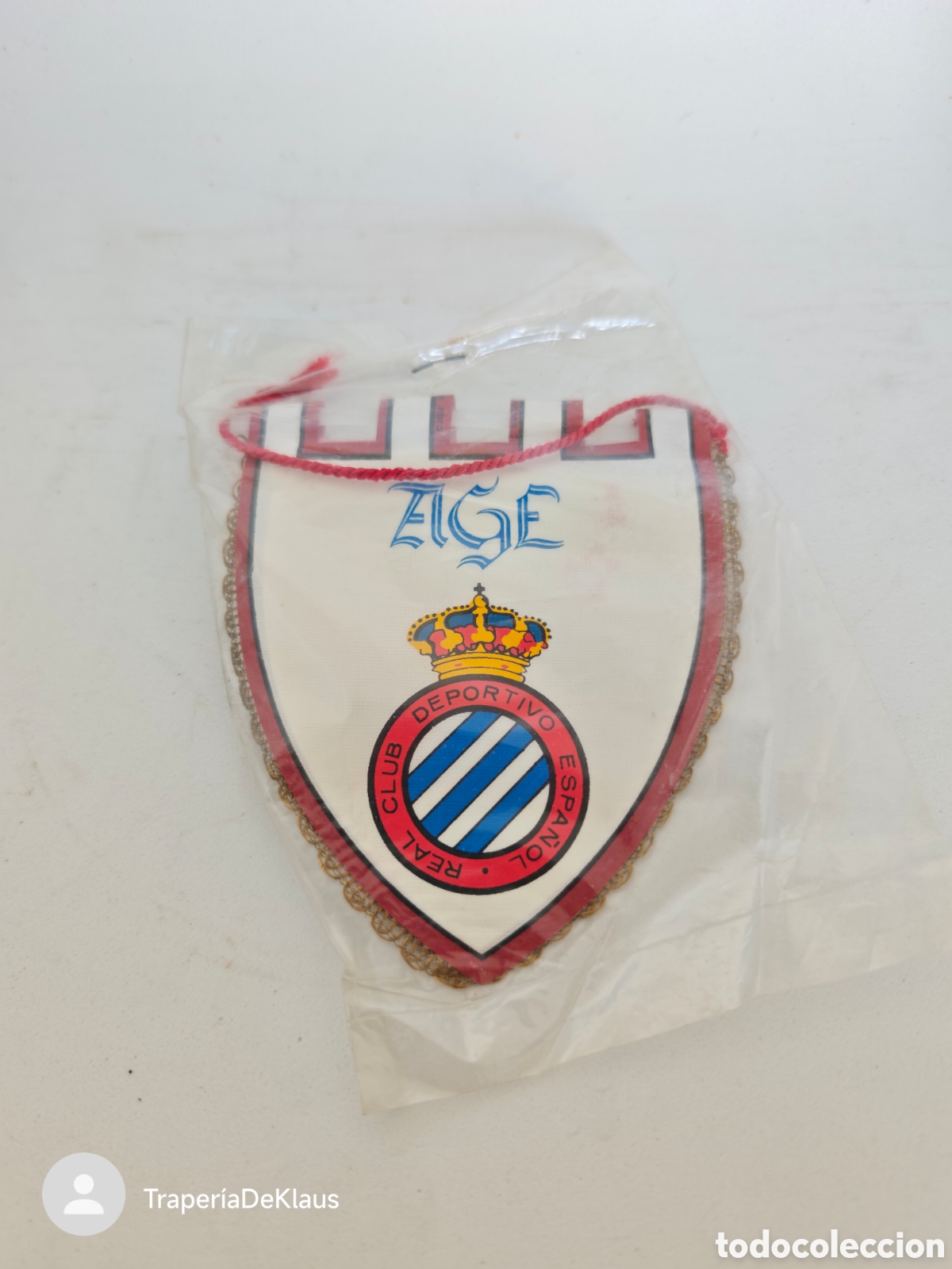 Banderines de colecci&oacute;n: banderin bodegas age - club deportivo espa&ntilde;ol - car240
