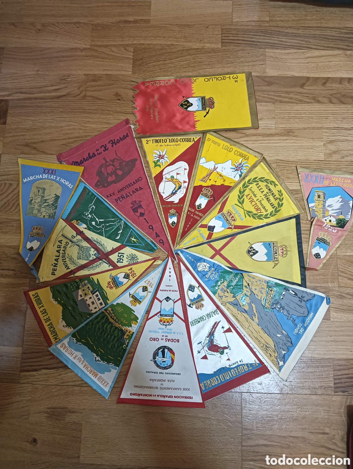 Banderines de colecci&oacute;n: Lote banderines Pe&ntilde;alara. .