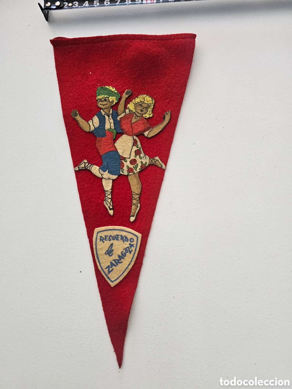 Banderines de colecci&oacute;n: Bander&iacute;n de fieltro de Zaragoza 1950s 1970s