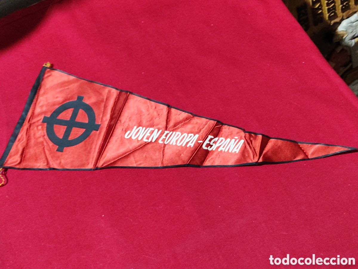 Banderines de colecci&oacute;n: Muy antiguo bander&iacute;n Joven Europa Espa&ntilde;a