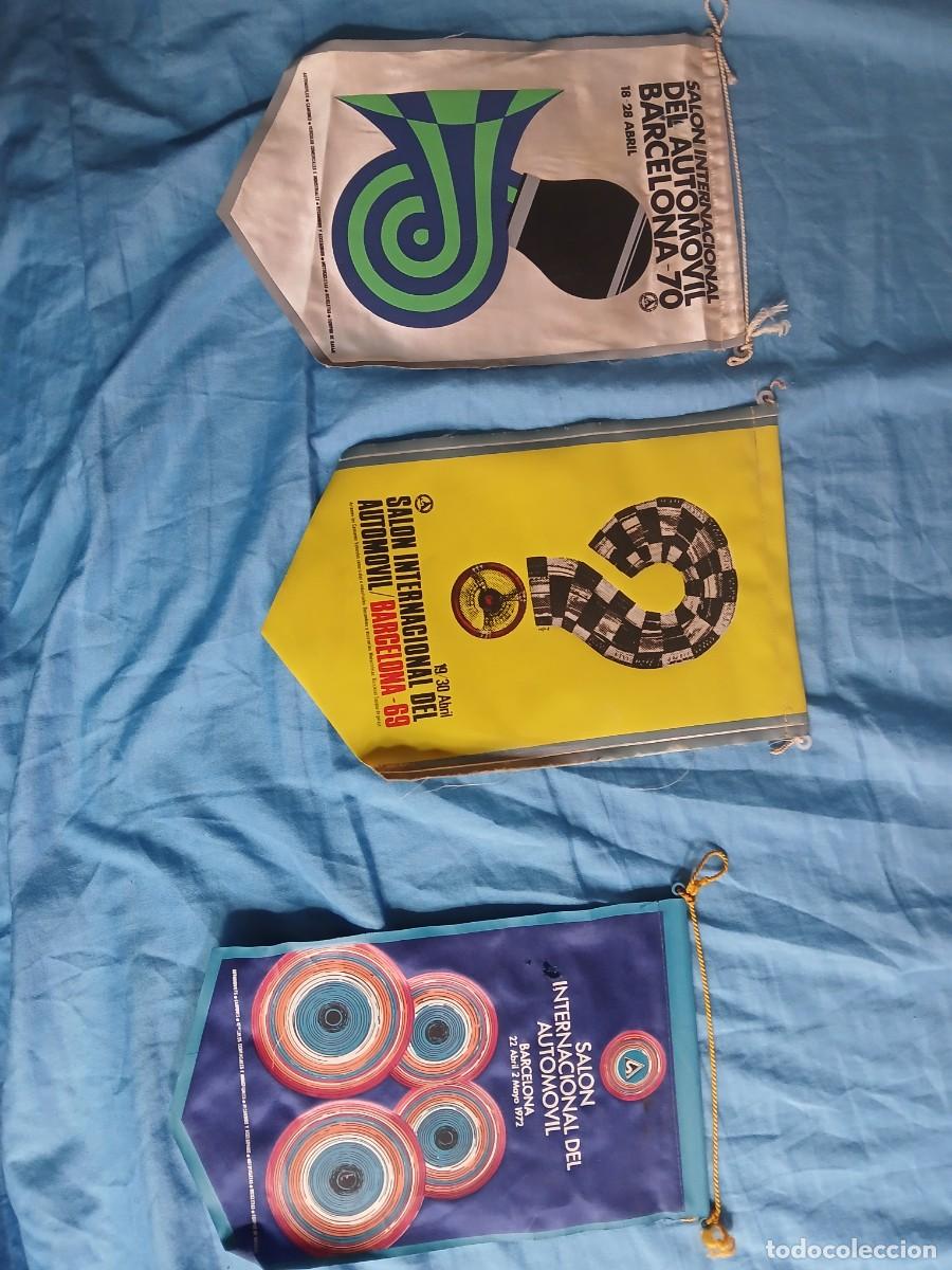 Banderines de colecci&oacute;n: Antiguo banderin sal&oacute;n internacional del autom&oacute;vil Barcelona a&ntilde;o 1969(24&euro;)a&ntilde;o 1970(20&euro; 1970(20&euro;)1972