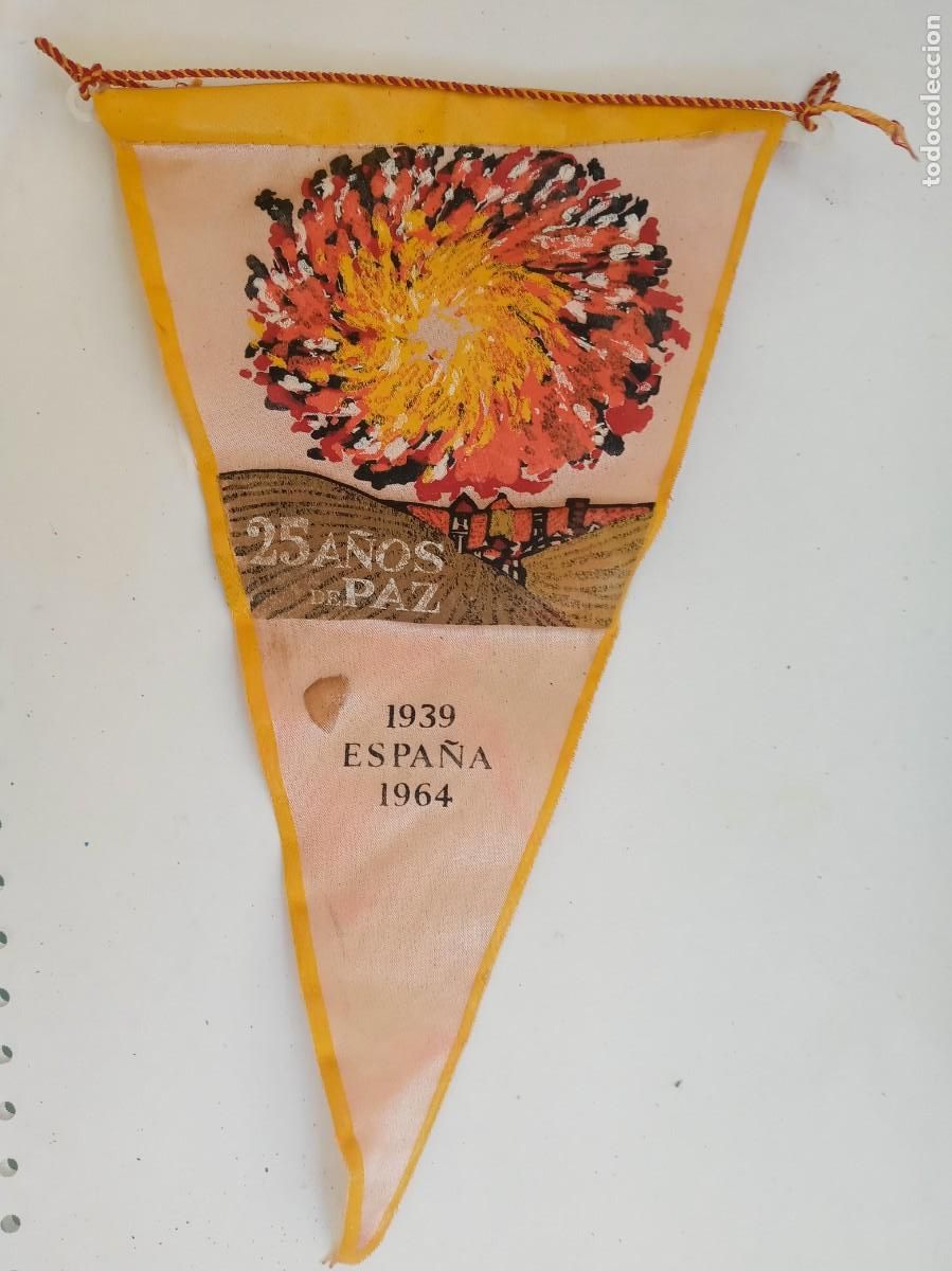 Banderines de colecci&oacute;n: BANDERIN DE LOS 25 A&Ntilde;OS DE PAZ , ESPA&Ntilde;A 1939 - 1964