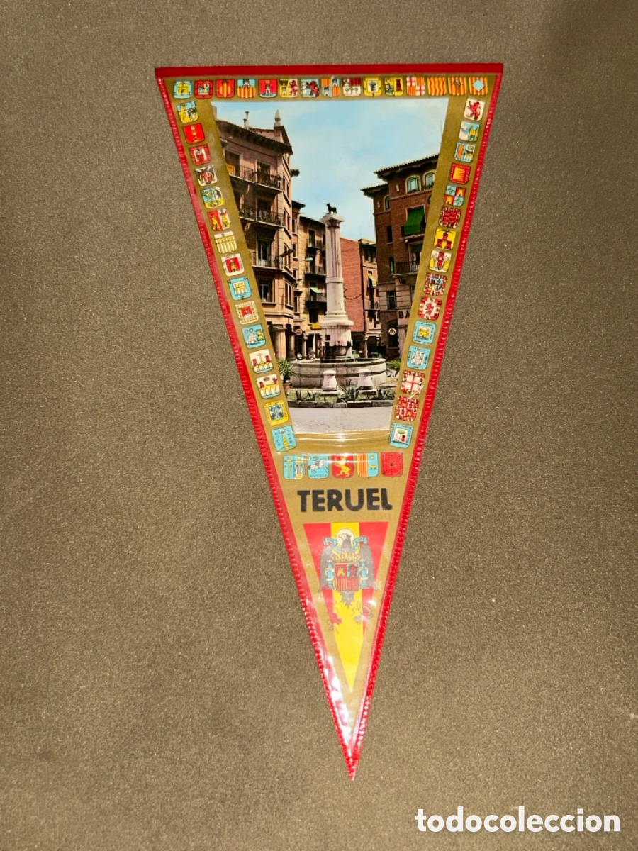 Banderines de colecci&oacute;n: ANTIGUO BANDER&Iacute;N DE TERUEL A&Ntilde;OS 60/70