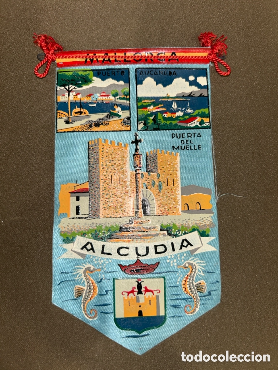 Banderines de colecci&oacute;n: ANTIGUO BANDER&Iacute;N ALCUDIA MALLORCA