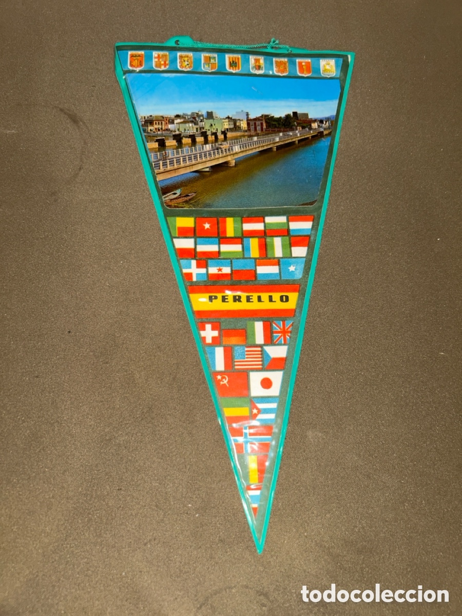 Banderines de colecci&oacute;n: ANTIGUO BANDER&Iacute;N RECUERDO PERELLO