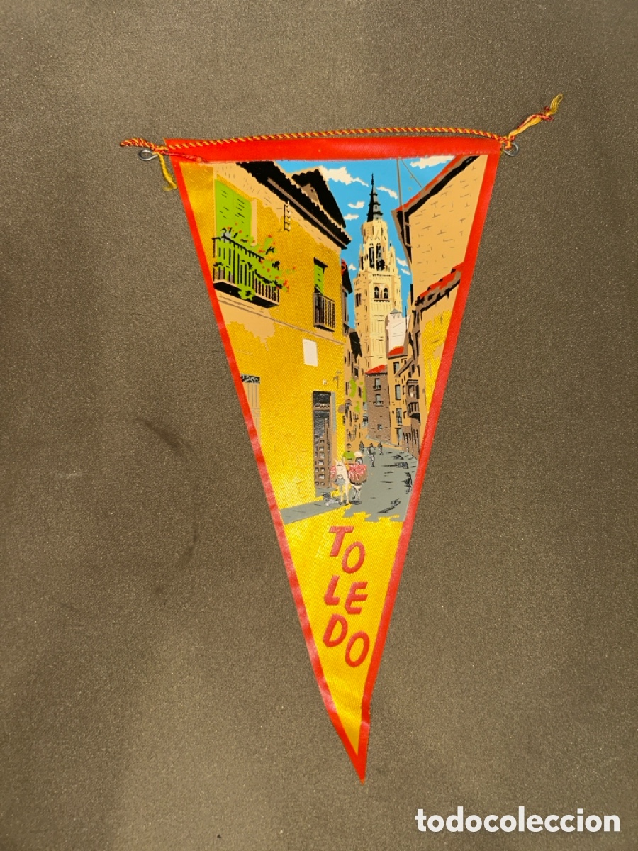 Banderines de colecci&oacute;n: ANTIGUO BANDER&Iacute;N RECUERDO TOLEDO