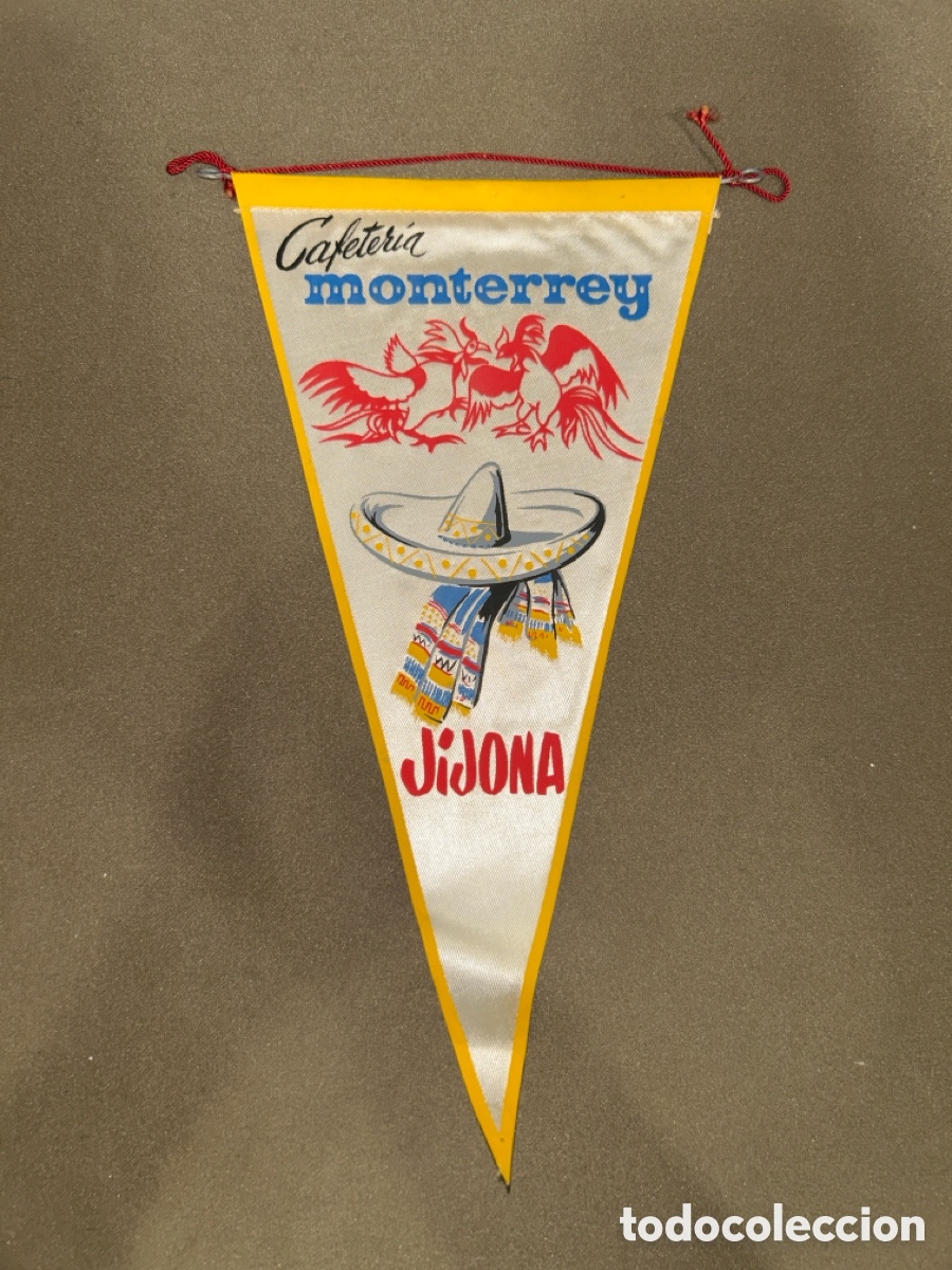 Banderines de colecci&oacute;n: ANTIGUO BANDER&Iacute;N CAFETER&Iacute;A MONTERREY JIJONA