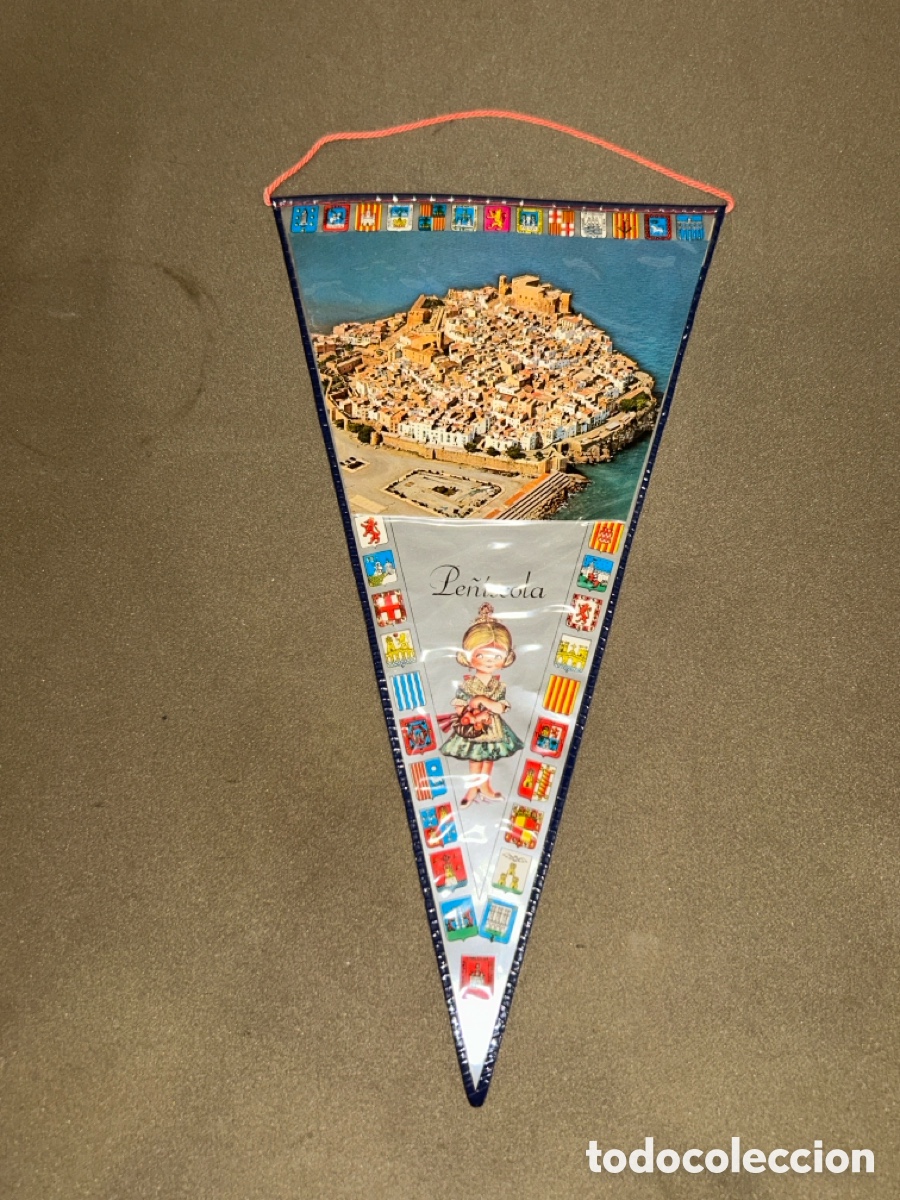 Banderines de colecci&oacute;n: ANTIGUO BANDER&Iacute;N RECUERDO PE&Ntilde;&Iacute;SCOLA