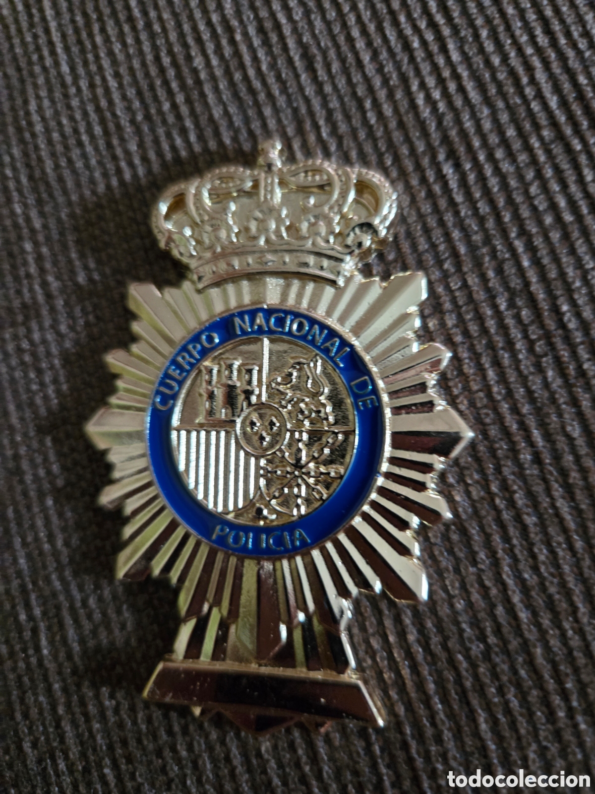 Banderines de colecci&oacute;n: Placa Polic&iacute;a Nacional metalica