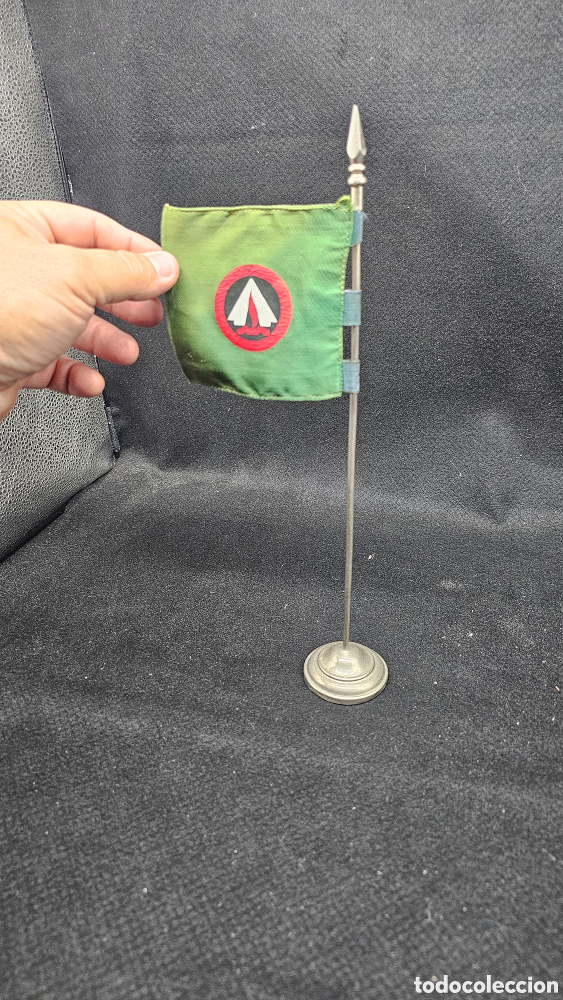 Banderines de colecci&oacute;n: Antiguo banderin de la OJEB( ORGANIZACI&Oacute;N JUVENIL ESPA&Ntilde;OLA )