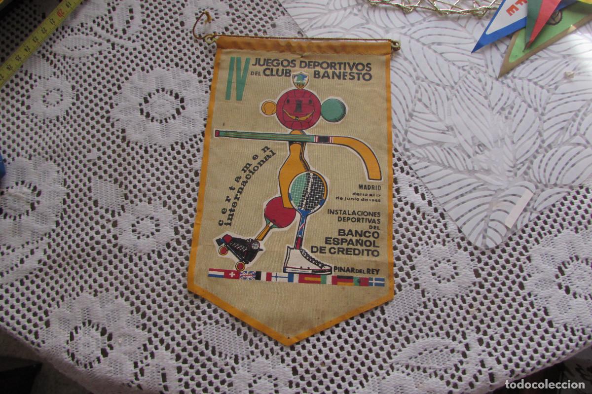 Banderines de colecci&oacute;n: BANDERIN DEL CLUB BANESTO - 1965 - IV JUEGOS DEPORTIVOS INTERNACIONAL