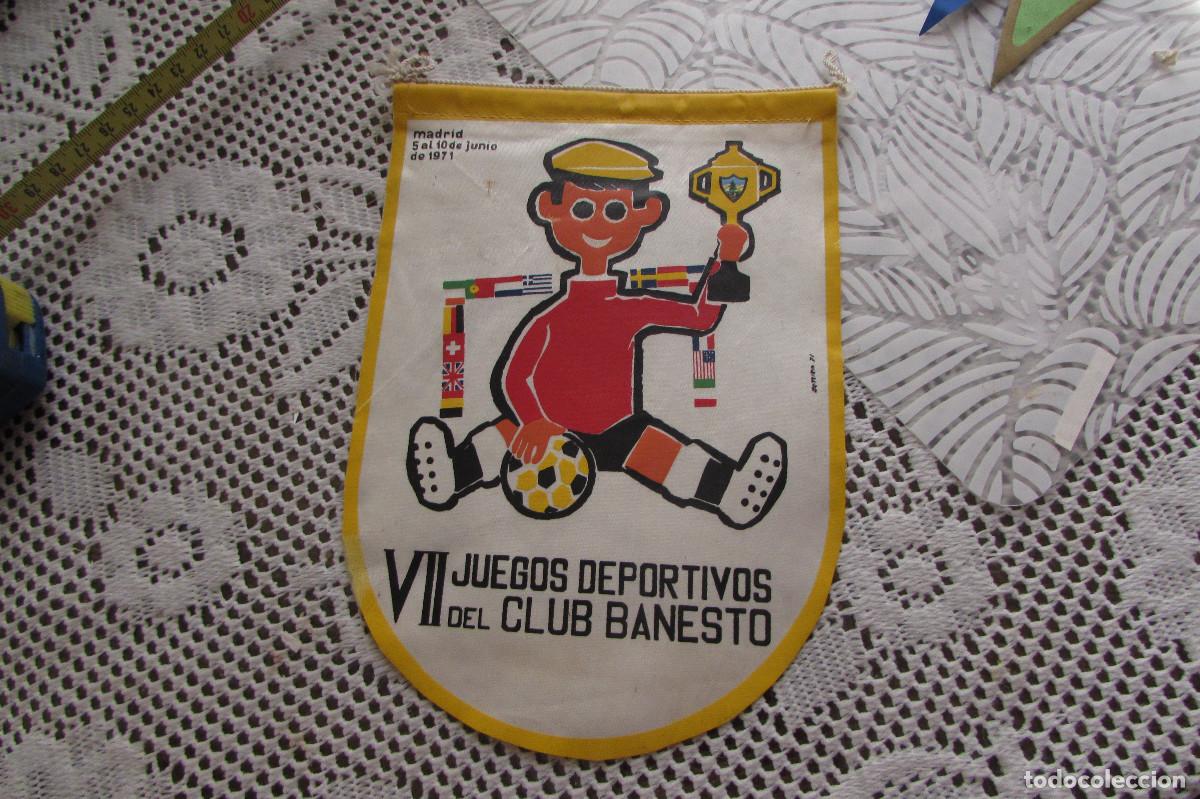 Banderines de colecci&oacute;n: ANTIGUO BANDERIN DEL CLUB BANESTO - 1971 - VII JUEGOS DEPORTIVOS