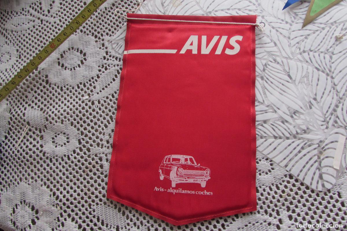 Banderines de colecci&oacute;n: ANTIGUO BANDER&Iacute;N AVIS. RENT A CAR. ALQUILER DE AUTOM&Oacute;VILES.