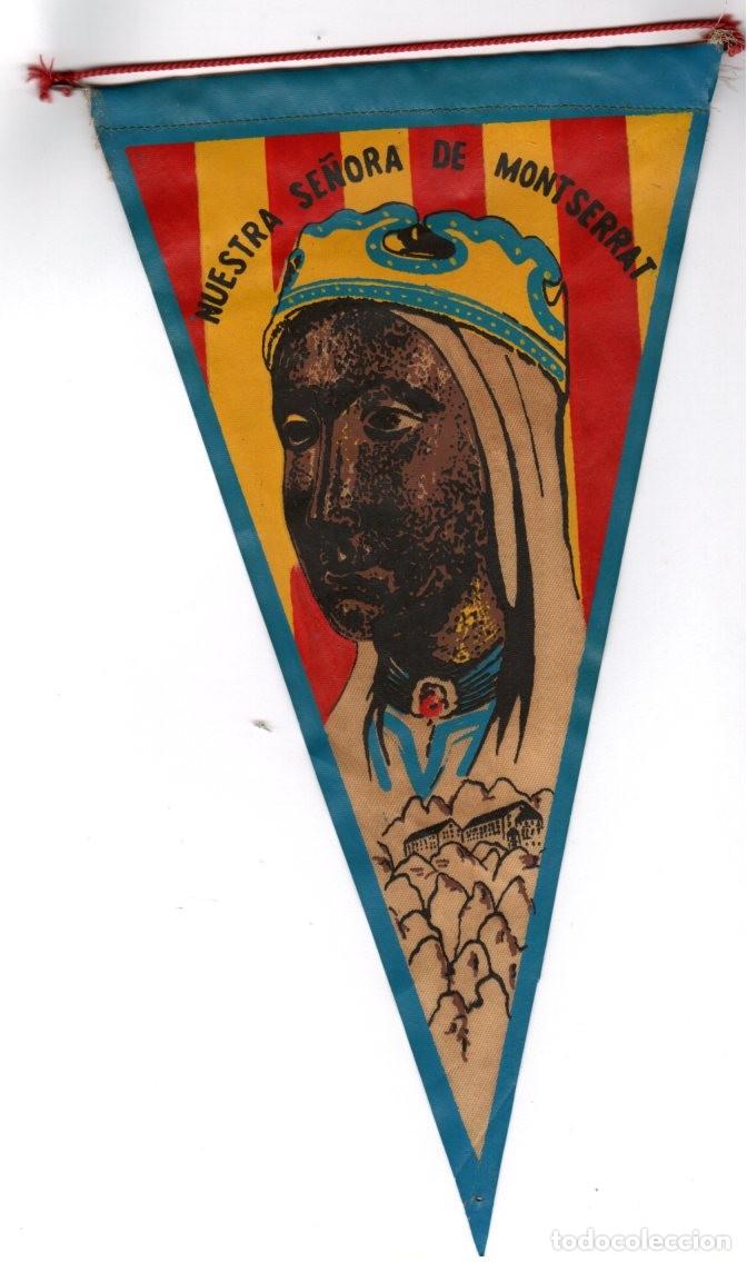 Bandierine di collezione: NUESTRA SE&Ntilde;ORA DE MONTSERRAT *** BANDERIN TELA