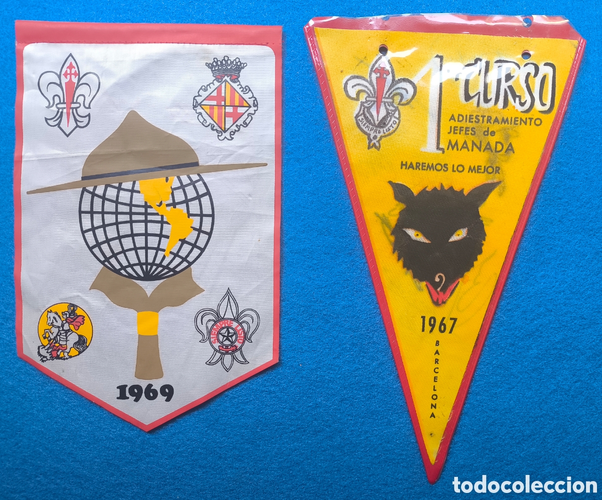 Banderines de colecci&oacute;n: ESCULTISMO BOY SCOUT MOVIMIENTO BANDER&Iacute;N 1967 - 1969