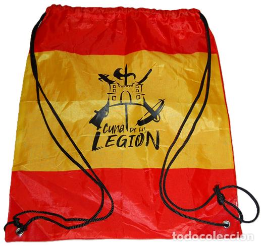 Fanions de collection: BOLSA MOCHILA BANDERA DE ESPA&Ntilde;A CUNA DE LA LEGION