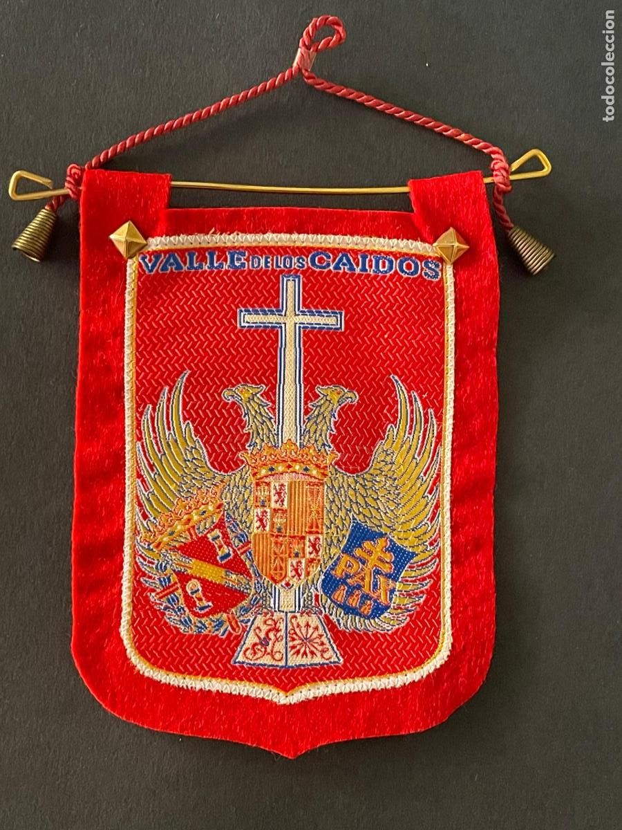 Banderines de colecci&oacute;n: BANDERIN FIELTRO VALLE DE LOS CAIDOS - EMBLEMA FRANQUISTA - A&Ntilde;OS 60-70 (FRANCO)