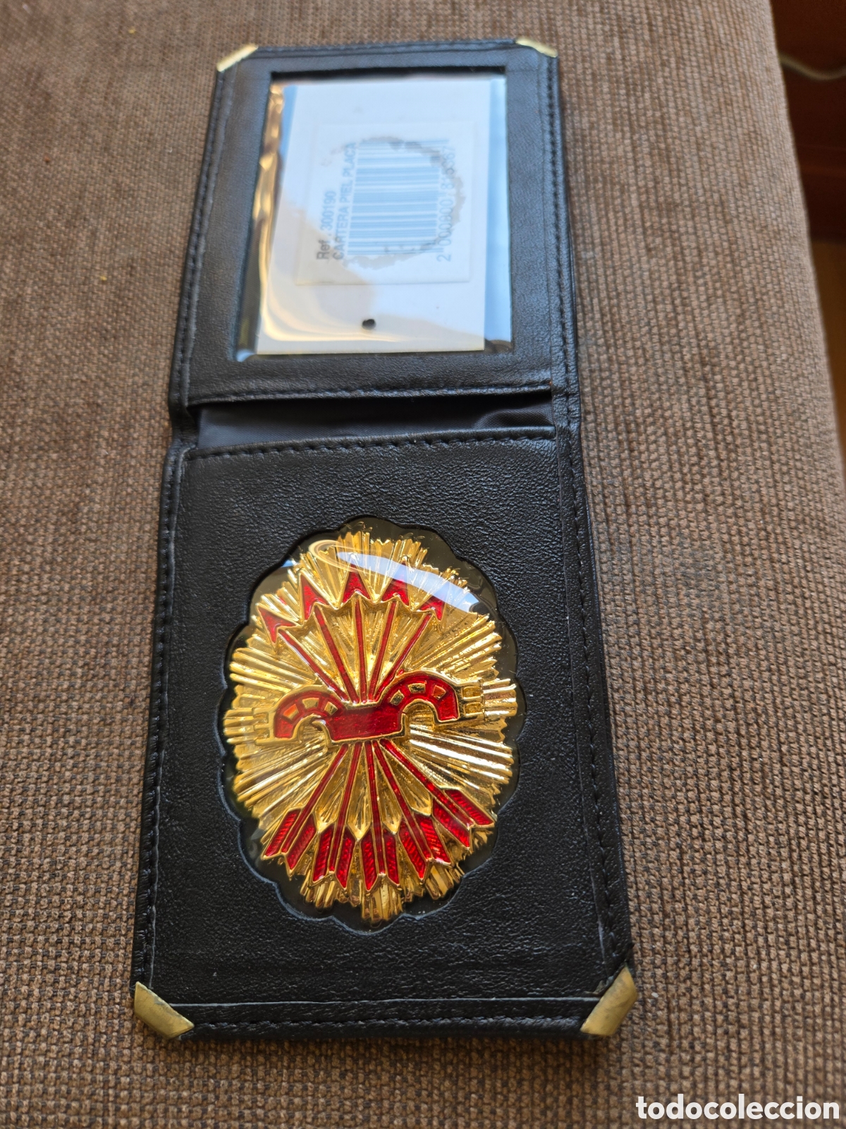 Banderines de colecci&oacute;n: Cartera con placa Falange Espa&ntilde;ola