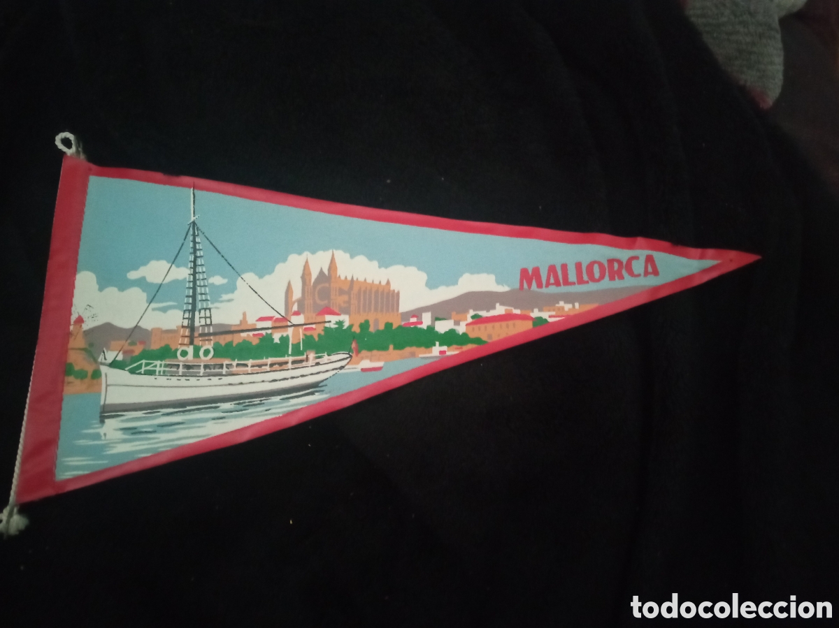 Banderines de colecci&oacute;n: Antiguo banderin de Mallorca, 26 cm de altura