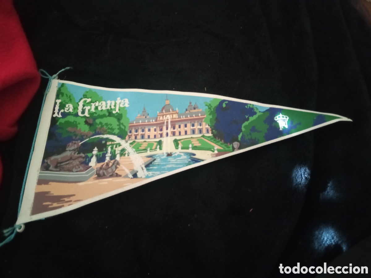 Banderines de colecci&oacute;n: Antiguo banderin, La Granja, 28 cm de altura