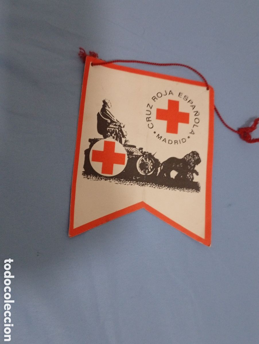Banderines de colecci&oacute;n: Bander&iacute;n cruz roja Espa&ntilde;ola Madrid
