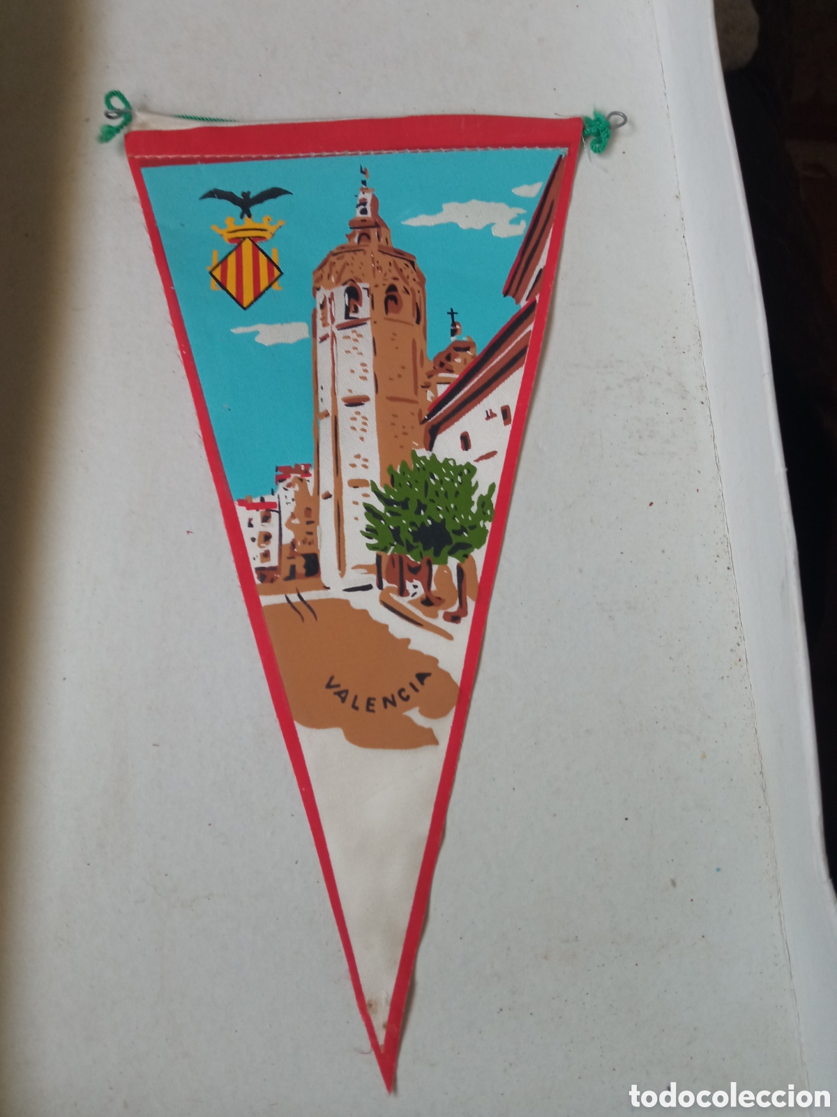 Bandierine di collezione: Antiguo banderin, Valencia de 25,5cm de altura