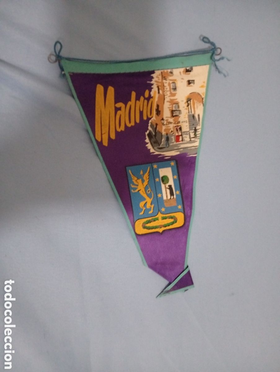 Banderines de colecci&oacute;n: BANDERIN TELA MADRID