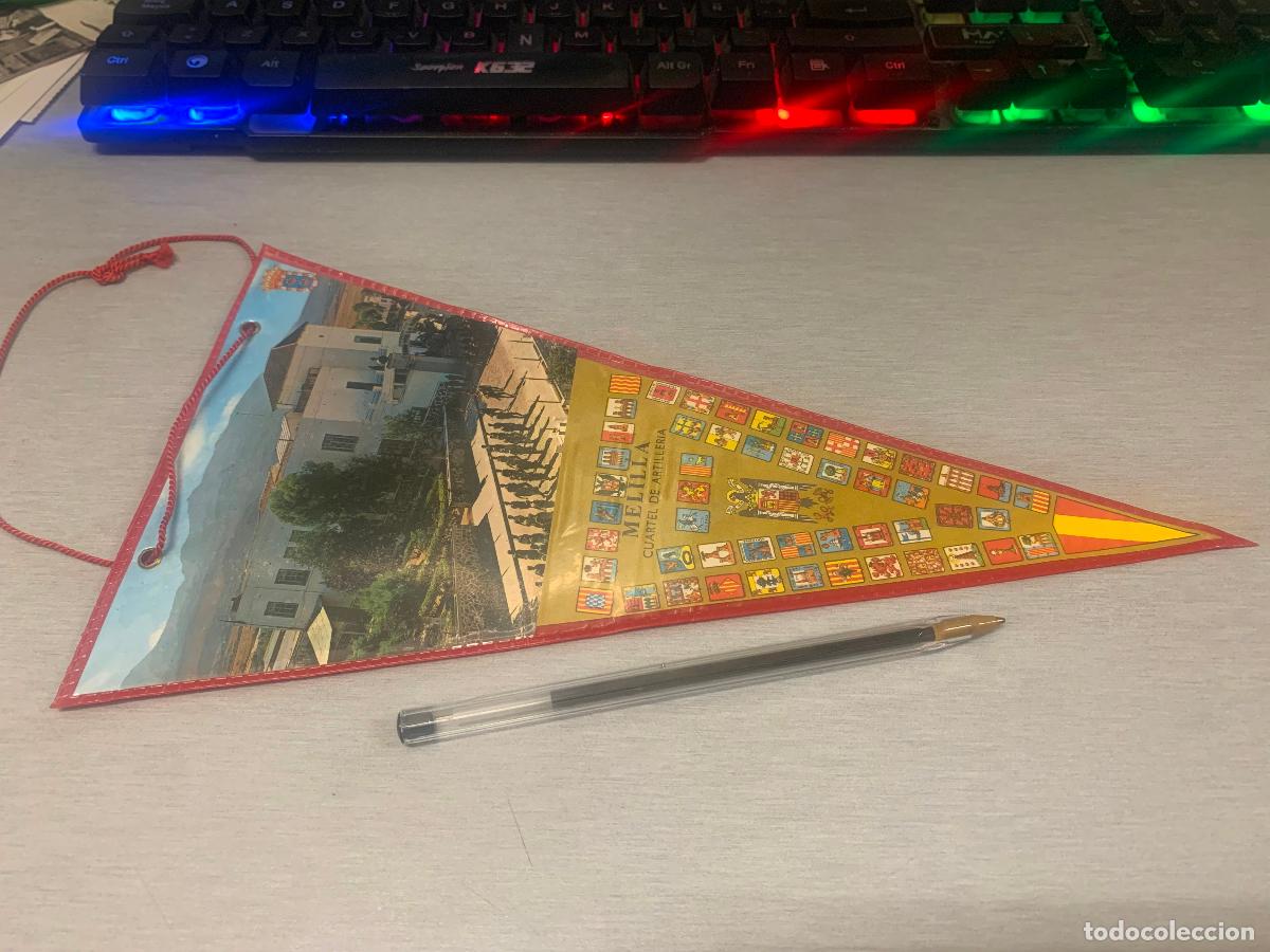 Banderines de colecci&oacute;n: BANDER&Iacute;N MELILLA, CUARTEL DE ARTILLER&Iacute;A - PL&Aacute;STICO