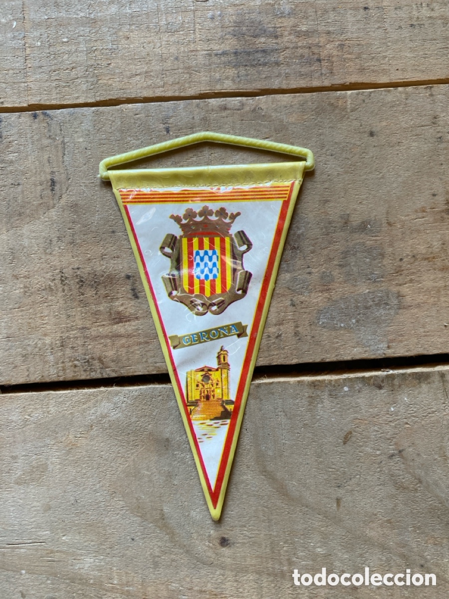 Banderines de colecci&oacute;n: Bander&iacute;n vintage tur&iacute;stico Gerona