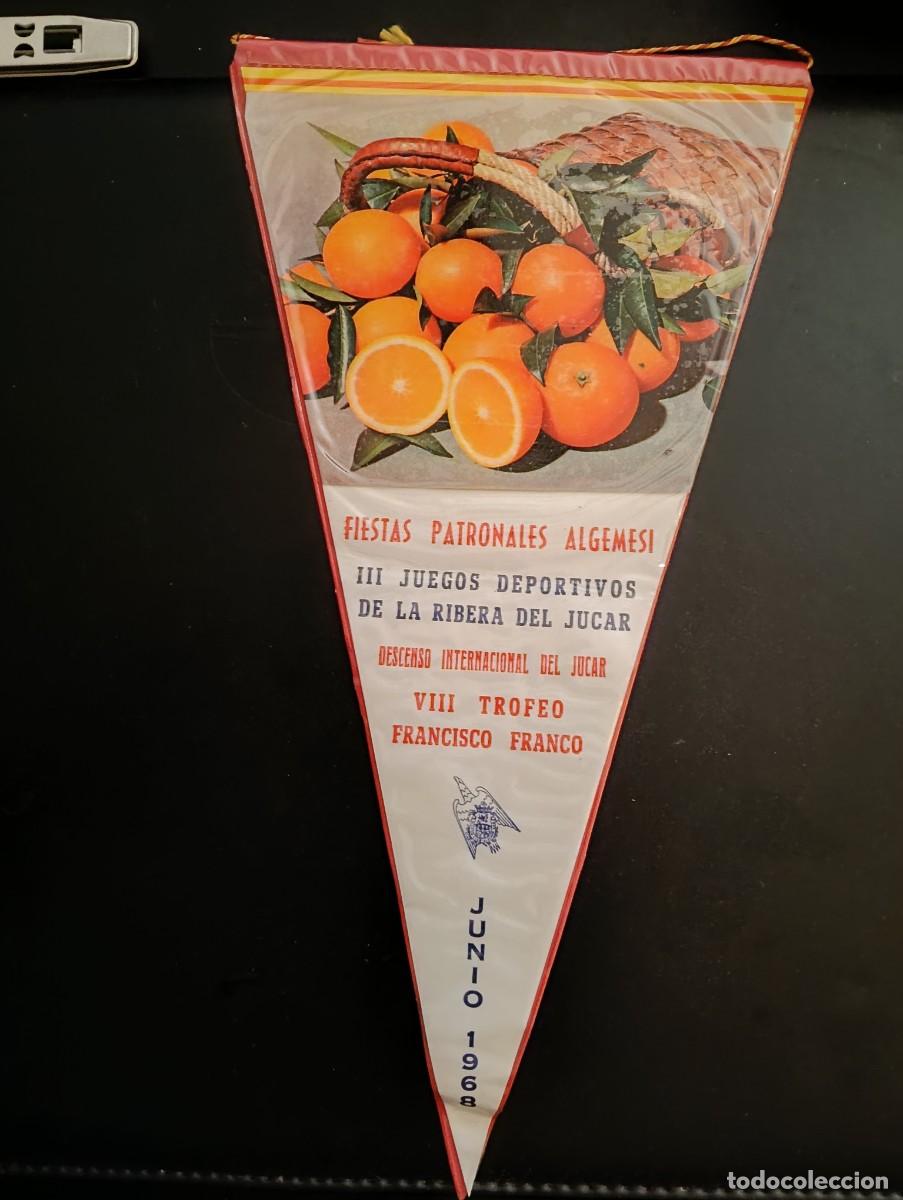 Sammlung von Wimpeln: BANDERIN CLUB SCOOTER ALGEMESI - FIESTAS 1968 - DESCENSO INTERNACIONAL DEL JUCAR