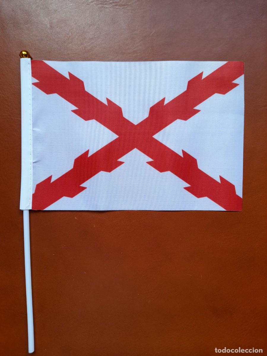 Banderines de colecci&oacute;n: Bandera de mano carlista. Bandera de mano Tercios. Bandera peque&ntilde;a Espa&ntilde;a