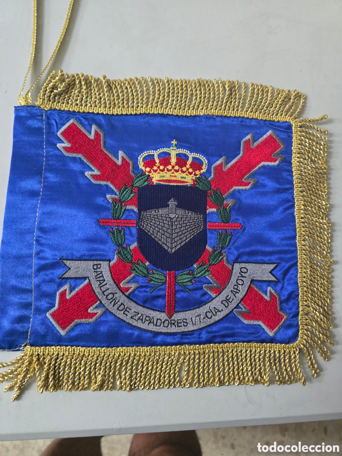 Banderines de colecci&oacute;n: Banderin BON ZAPADORES CEUTA, cia de apoyo