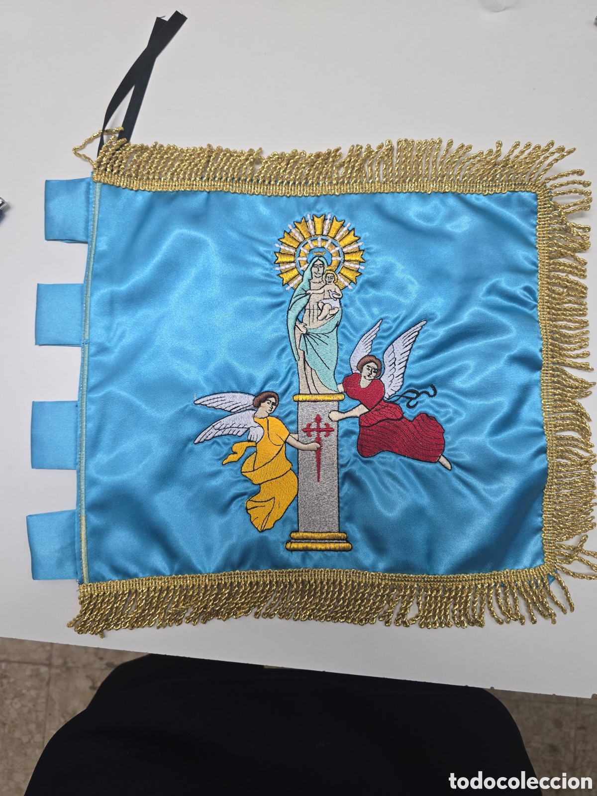 Banderines de colecci&oacute;n: Banderin reverso Estaban Infantes Division Azul
