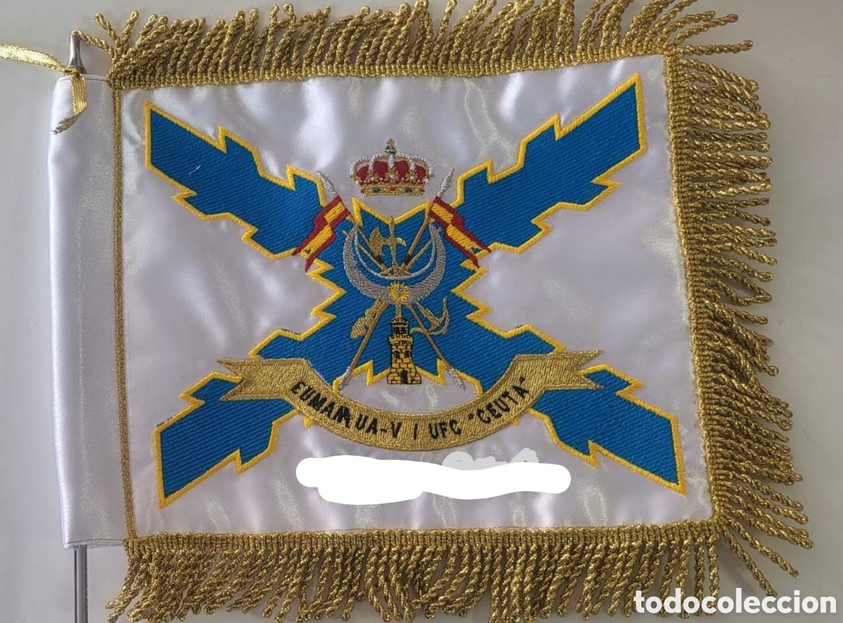 Banderines de colecci&oacute;n: Banderin misi&oacute;n ucrania regulares Legion Ceuta