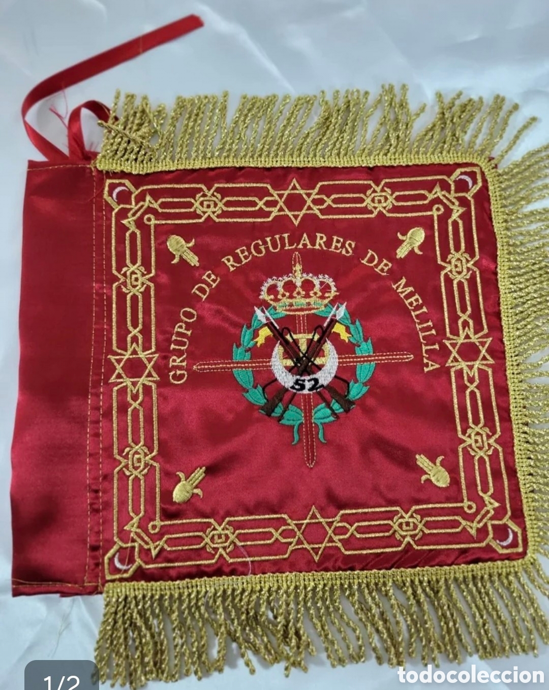 Banderines de colecci&oacute;n: Guion Grupo de Regulares 52 de Melilla