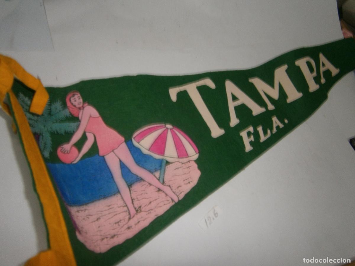 Banderines de colecci&oacute;n: ANTIGUO BANDERIN VINTAGE TAMPA, FLORIDA