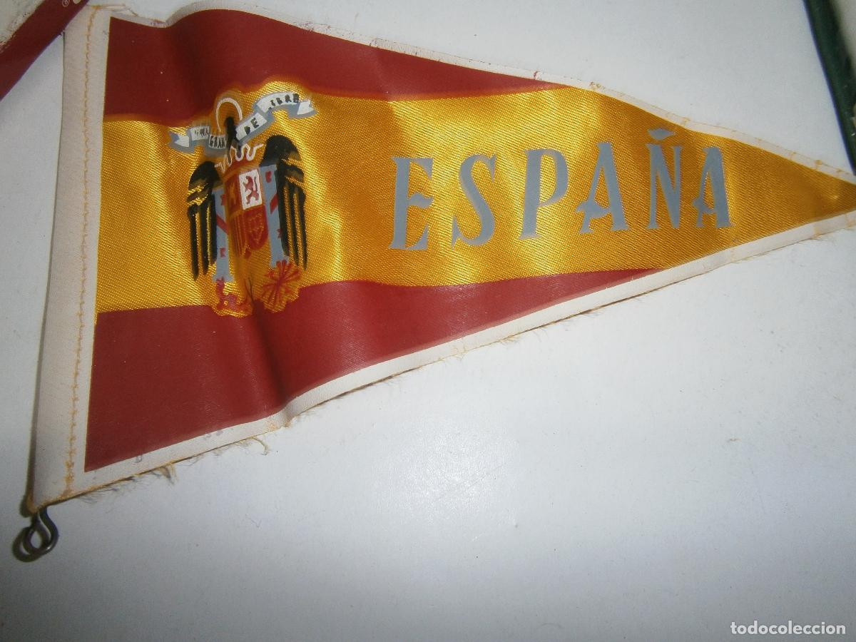 Banderines de colecci&oacute;n: ANTIGUO BANDERIN VINTAGE DE ESPA&Ntilde;A CON EL ESCUDO DEL AGUILA DE SAN JUAN